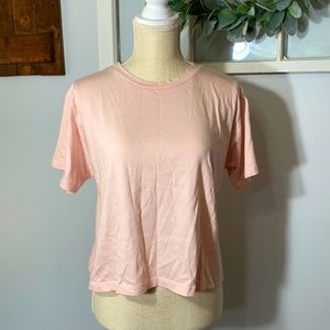 3 x 1 Tee x 1 Light Pink Cropped T-shirt Soft Large